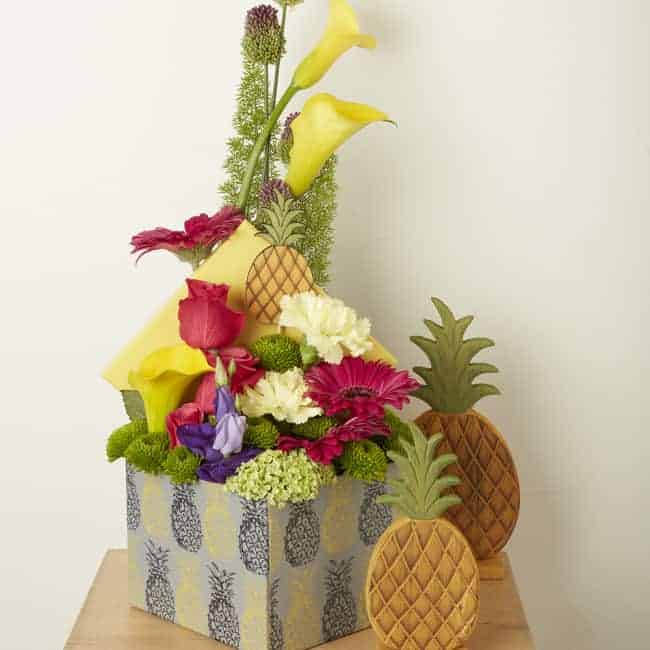 Square Lined Hat Box (Set of 3)