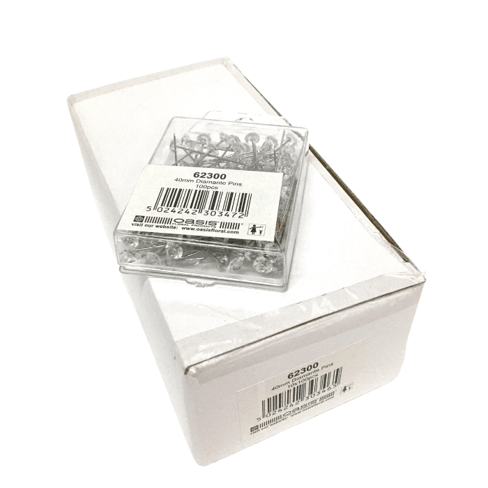Diamante Pins 40mm carton 10 x 100pcs