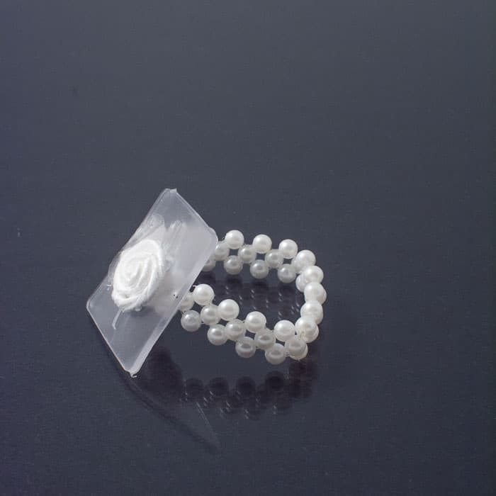 Corsage Bracelets White | 4 piece pack - Image 2