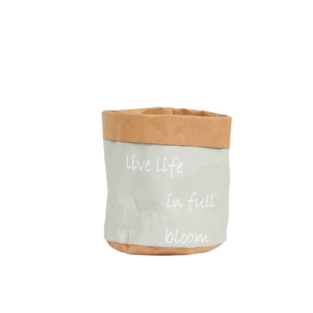 Live-Life-Lined-Bag-Clay-41-01560.jpg Live Life Lined Flower Bags - Clay