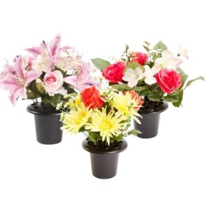 Everlasting Blooms Grave Vase Container