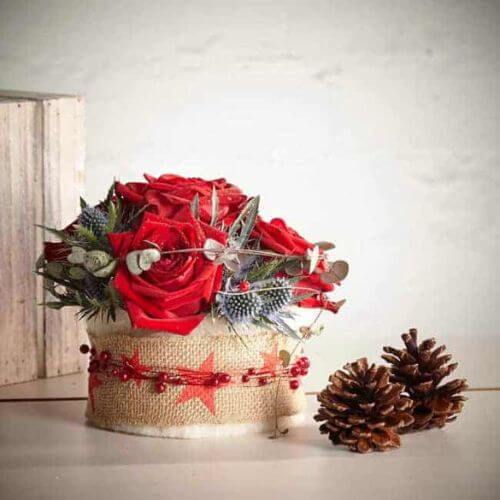 Printed Burlap Ribbon - Star - Image 2